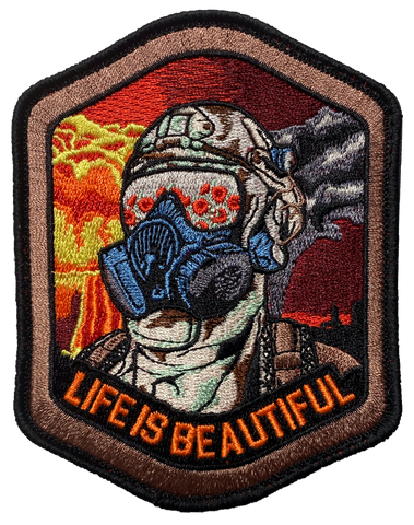 “Life Is Beautiful” Embroidered Morale Patch