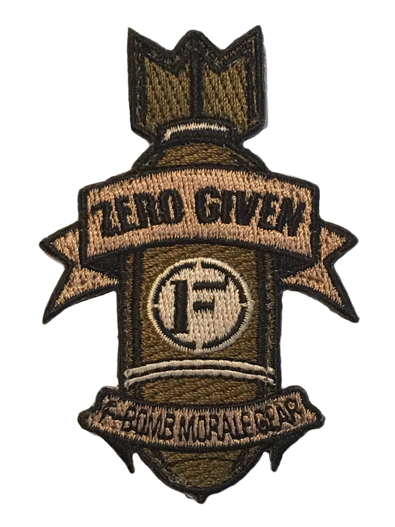 Zero Given Embroidered Morale Patch – F-Bomb Morale Gear