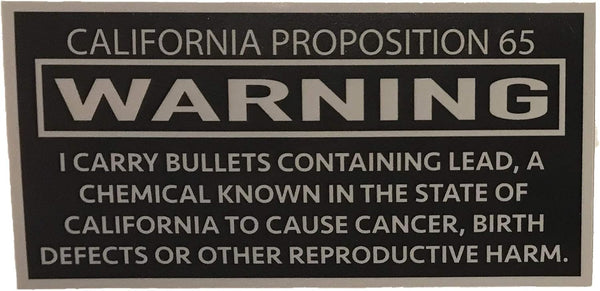 California Prop 65 "Causes Caner" Funny Warning - Vinyl Decal