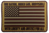 "American Flag - One Nation Under God" PVC Morale Patch - F-Bomb Morale Gear