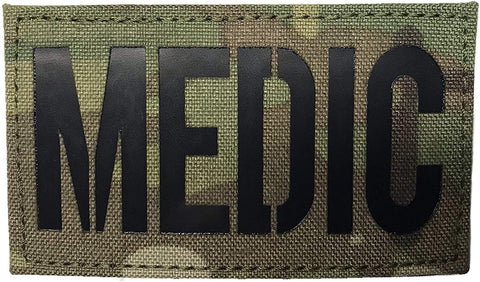 Multicam & Mono MEDIC Laser Cut IR Style Morale Patch For UBACS - Foto 7