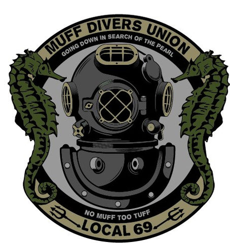 "Muff Diver's Union" Vinyl Sticker - F-Bomb Morale Gear