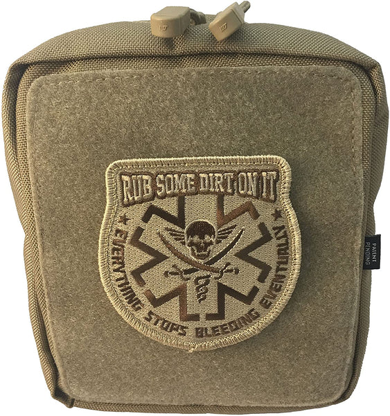 Ouch Pouch Tactical Medic Patch (2-Pack) | Hook & Loop Medical EMT Patch for Identifying First Aid Kit Instead of Red Cross, Funny Tactical Patches