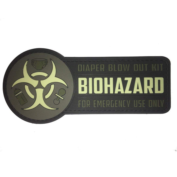 "Biohazard Diaper Bag" PVC Morale Patch - F-Bomb Morale Gear