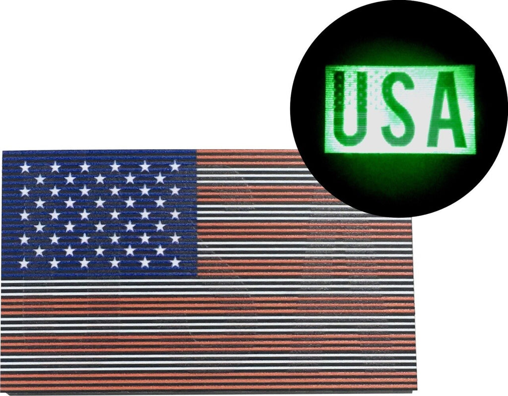 Dual IR American Flag Morale Patch - USA Under IR - Full Color Forward