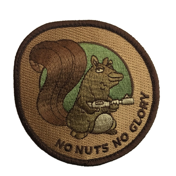"No Nuts No Glory" Embroidered Morale Patch - F-Bomb Morale Gear