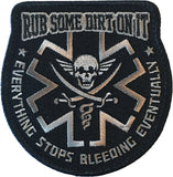 "Rub Some Dirt On It"  Embroidered Morale Patch - F-Bomb Morale Gear