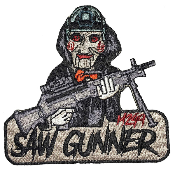"M249 Saw Gunner" Embroidered Morale Patch - F-Bomb Morale Gear