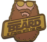 "The Beard Is Strong" PVC Morale Patch - F-Bomb Morale Gear
